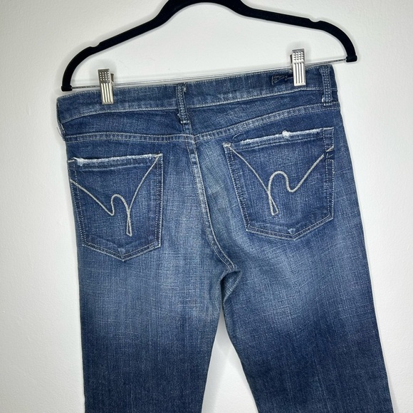 CITIZENS OF HUMANITY Kelly 001 low waist Dark Blue Bootcut jeans Size 29 - Picture 4 of 9
